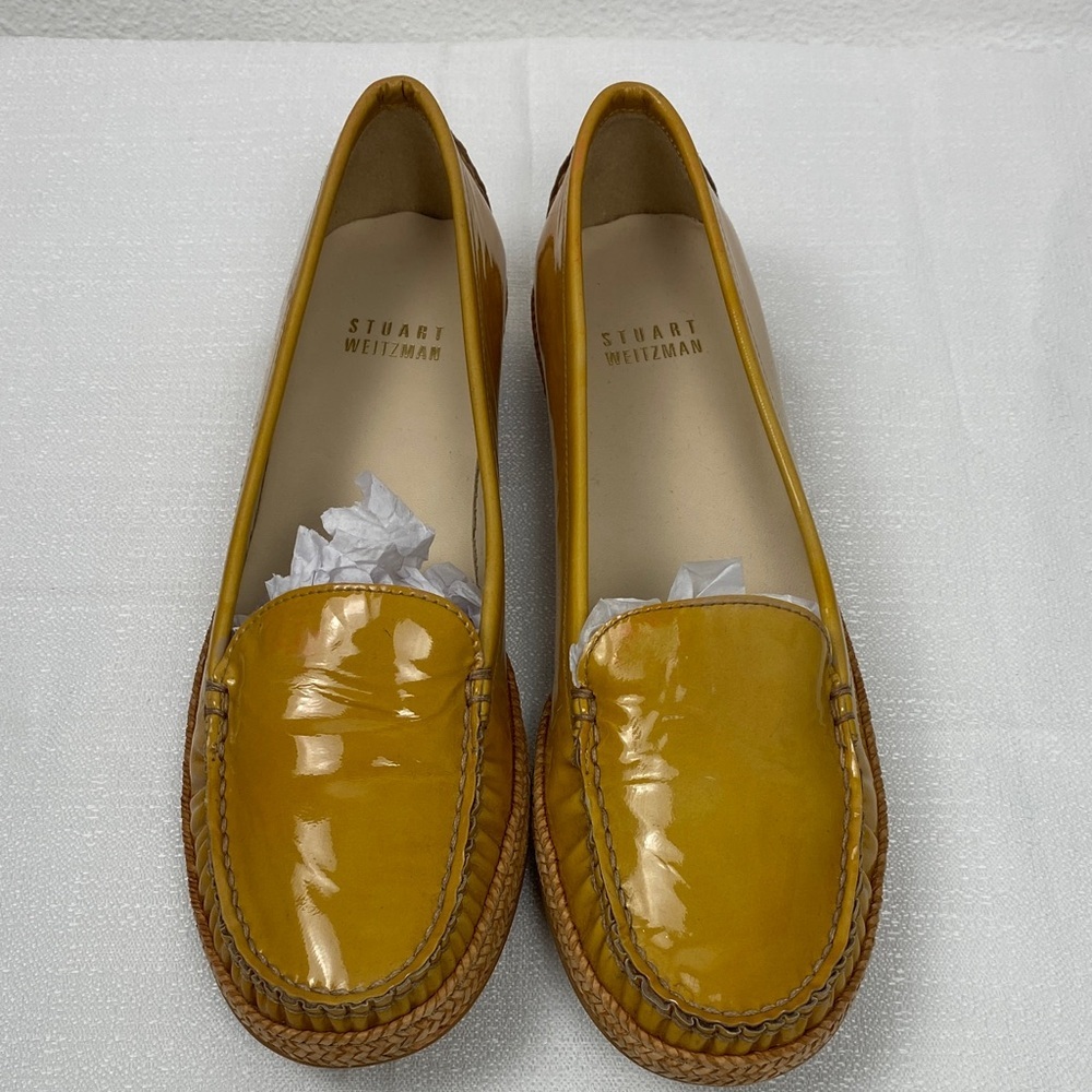 Stuart Weitzman Mustard Yellow Loafers Size 7 M